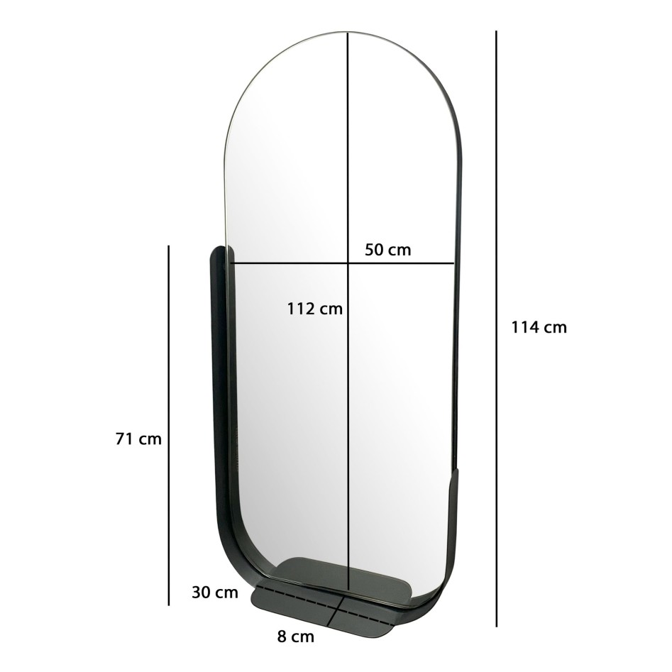 Espejo de pared 51x114 cm