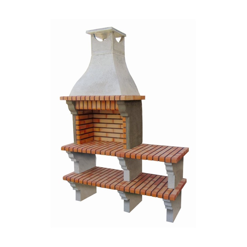 Oferta -Barbacoa con 2 estantes Petra Articimentos, estilo Collippo