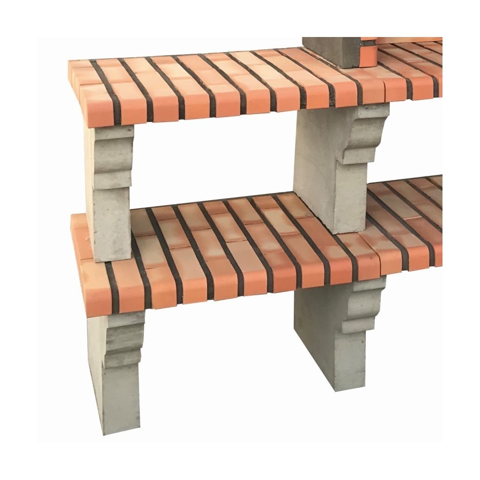 Oferta -Barbacoa Petra con 4 encimeras Articimentos, estilo Collippo