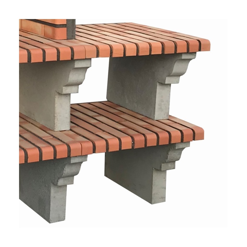 Oferta -Barbacoa Petra con 4 encimeras Articimentos, estilo Collippo