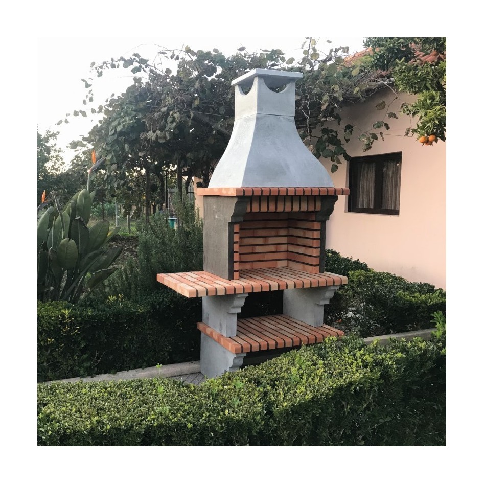 Oferta -Barbacoa Petra con 1 estante Articimentos, estilo Collippo