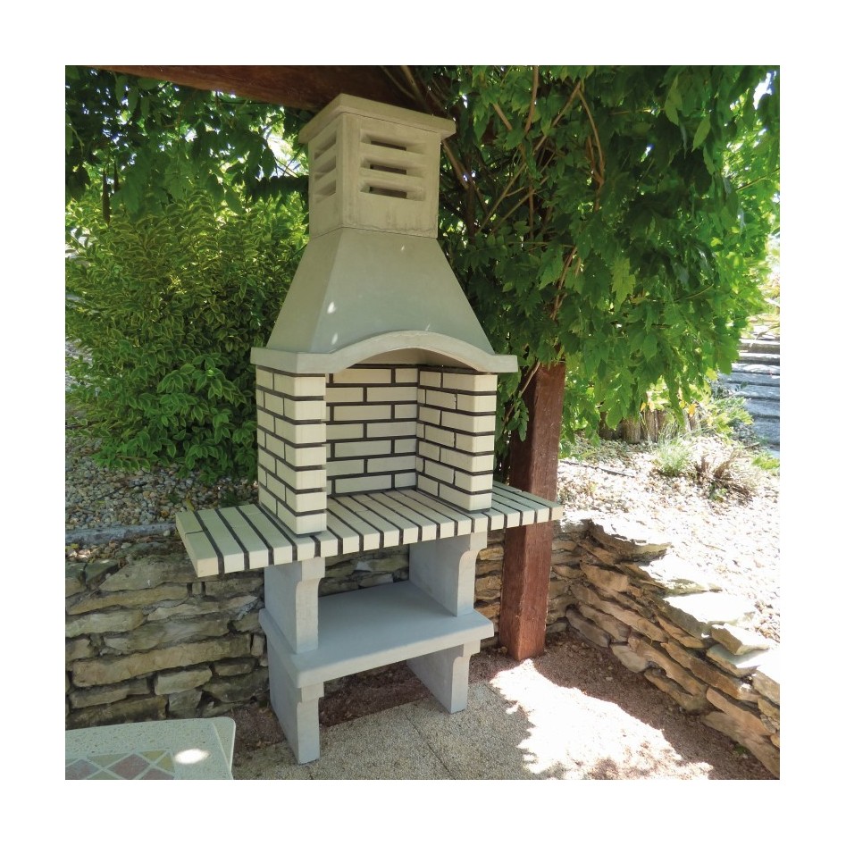 OFERTA - Barbacoa con 2 estantes Native Articimentos, estilo Collippo