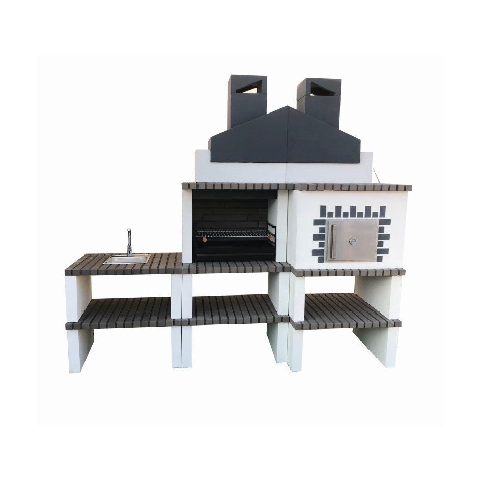 OFERTA - Barbacoa modular Connect Articimentos, estilo Collippo