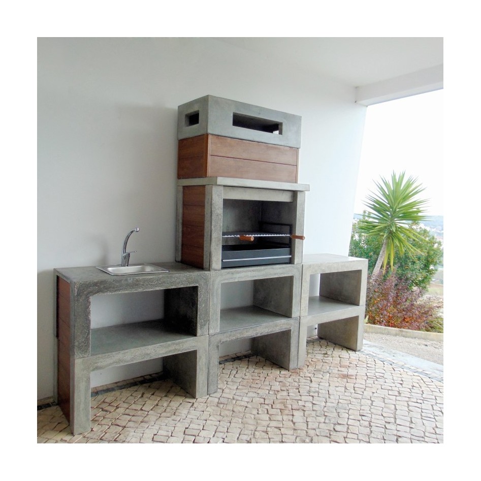 OFERTA - Módulo para Barbacoa modular PVC Articimento, estilo Collippo