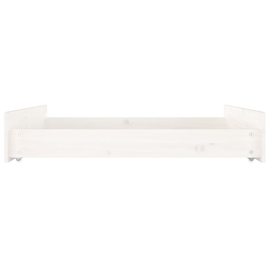 Cajones de cama 2 unidades madera maciza de pino