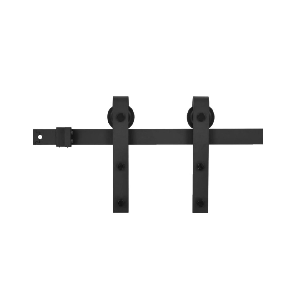 Puerta corredera con herrajes madera maciza de pino 100x210