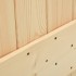 Puerta corredera con herrajes madera maciza de pino 100x210