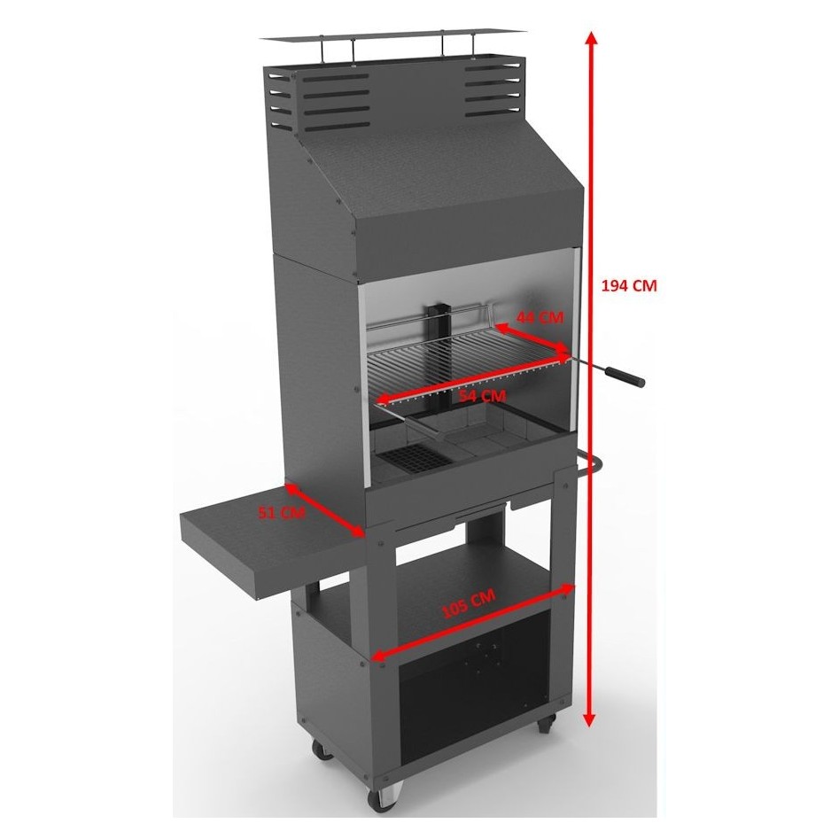 OFERTA - Barbacoa para carbón y leña Castelar