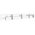 Mueble de TV con luces LED blanco 195x35x40