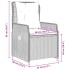 Sillones reclinables de jardín con cojines beige 2 uds ratán