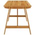 Mesa de comedor de jardín madera maciza de acacia
