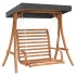 Banco columpio con toldo madera maciza abeto con acabado