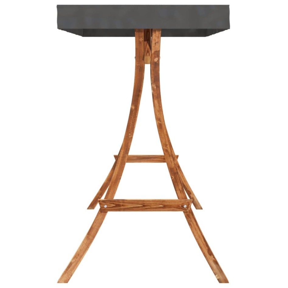 Banco columpio con toldo madera maciza abeto con acabado