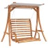Banco columpio con toldo madera maciza abeto con acabado