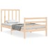Estructura de cama sin colchón madera maciza de pino 100x200