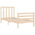 Estructura de cama sin colchón madera maciza de pino 100x200