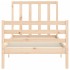Estructura de cama sin colchón madera maciza de pino 100x200