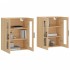 Armarios de pared 2 uds madera de ingeniería roble