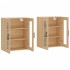 Armarios de pared 2 uds madera de ingeniería roble