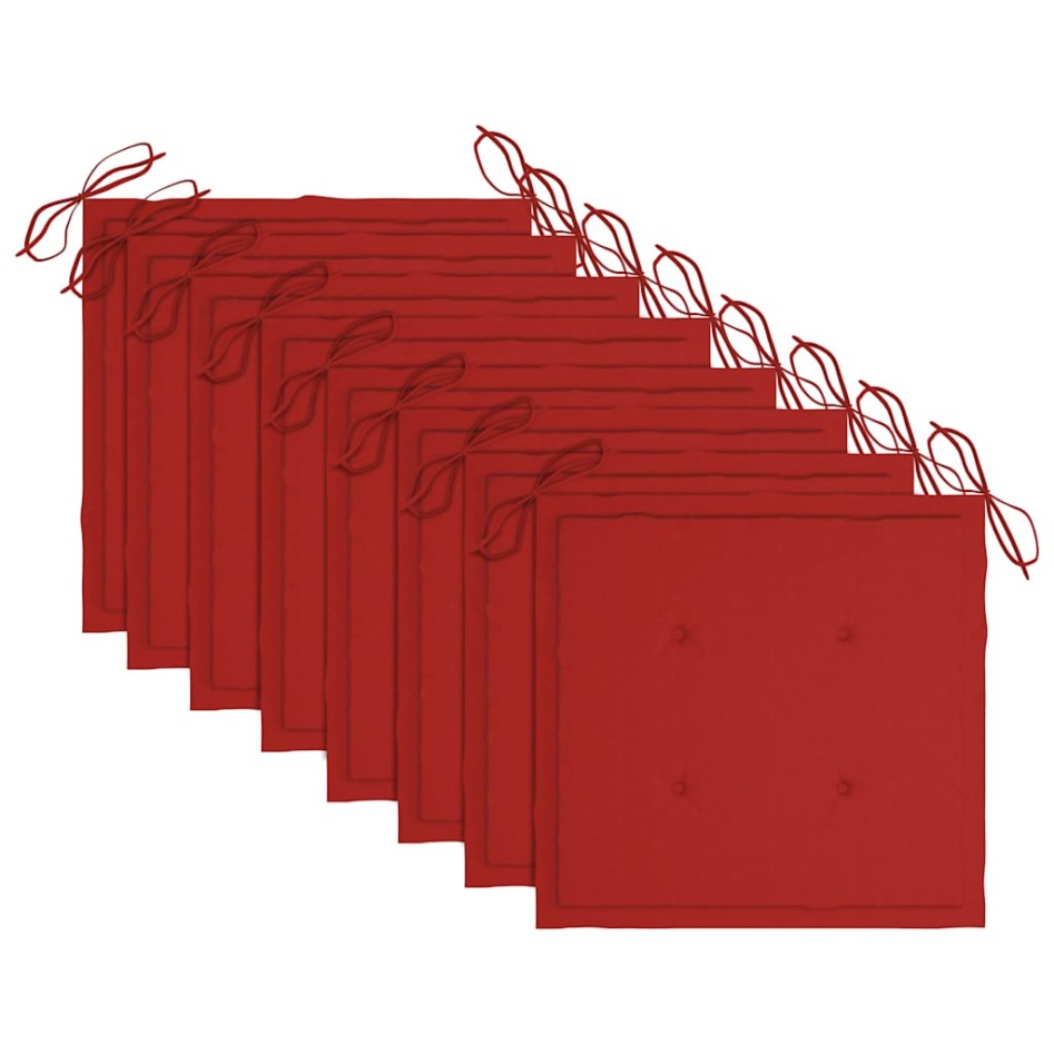 Sillas de jardín plegables 8 uds madera maciza acacia y