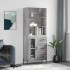Aparador alto madera contrachapada gris sonoma 69,5x34x180