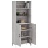 Aparador alto madera contrachapada gris sonoma 69,5x34x180
