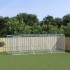 Perrera de exterior acero galvanizado plateado 6x2x2
