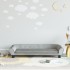 Sofá para niños de terciopelo gris claro 100x50x26