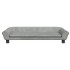 Sofá para niños de terciopelo gris claro 100x50x26