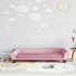 Sofá para niños de terciopelo rosa 100x50x26
