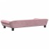 Sofá para niños de terciopelo rosa 100x50x26