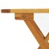 Silla de jardín con reposapiés y mesita madera maciza de