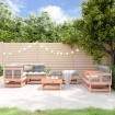Juego de muebles de jardín 8 pzas madera maciza abeto Douglas