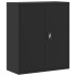 Armario archivador de acero negro 90x40x145