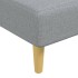 Sofá cama en forma de L tela gris claro 279x140x70