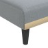 Sofá cama en forma de L tela gris claro 255x140x70