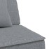 Sofá cama en forma de L tela gris claro 255x140x70