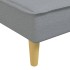 Sofá cama en forma de L tela gris claro 255x140x70