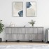 Aparadores 3 uds madera contrachapada gris