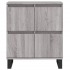 Aparadores 3 uds madera contrachapada gris