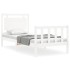 Estructura de cama individual con cabecero madera maciza
