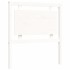 Estructura de cama individual con cabecero madera maciza