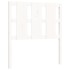 Estructura de cama individual con cabecero madera maciza