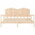 Estructura de cama con cabecero madera maciza 180x200