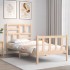 Estructura de cama sin colchón madera maciza de pino 100x200