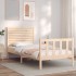 Estructura de cama sin colchón madera maciza de pino 100x200