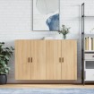 Armario de pared 2 unidades roble Sonoma 69,5x34x90 cm