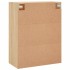 Armario de pared 2 unidades roble Sonoma 69,5x34x90
