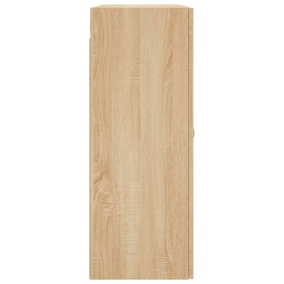 Armarios de pared 2 uds madera de ingeniería roble