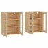 Armarios de pared 2 uds madera de ingeniería roble